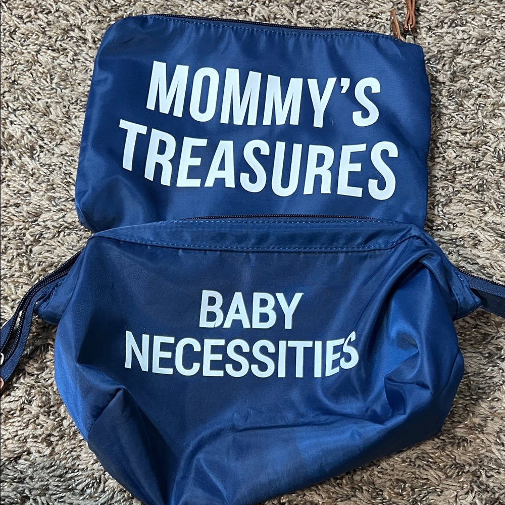 Mommy's Treasures Navy Baby Necessities Kids Accessory Pouch